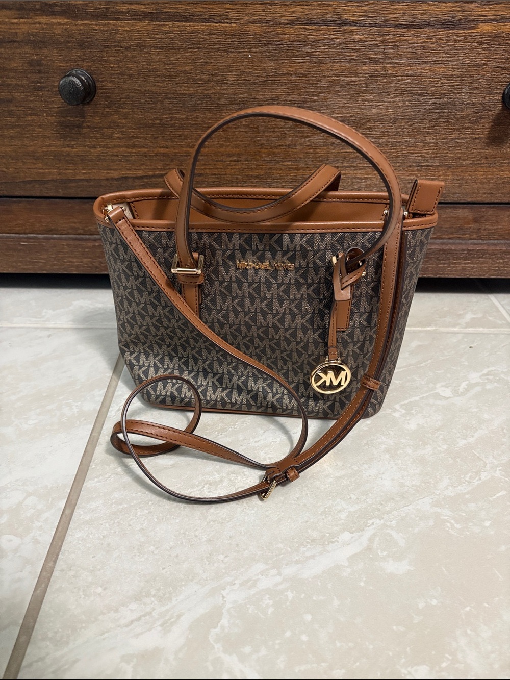 Michael Kors Brown Signature Tote Bag - Picture 6 of 7